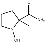 2-Pyrrolidinecarboxamide,1-hydroxy-2-methyl-(9CI) 结构式