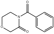 4-苯甲酰吗啉-3-酮 结构式