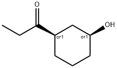 1-[(1R,3S)-3-羟基环己基]-1-丙酮 结构式