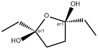 2,5-Furandiol, 2,5-diethyltetrahydro-, (2R,5S)-rel- (9CI) 结构式