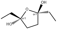 2,5-Furandiol, 2,5-diethyltetrahydro-, (2R,5R)-rel- (9CI) 结构式