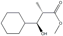 Cyclohexanepropanoic acid, -ba--hydroxy--alpha--methyl-, methyl ester, (-alpha-S,-ba-S)- (9CI) 结构式