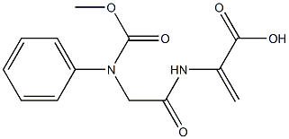 2,3-二去氢-N-[N-[苄氧羰基]甘氨酰]丙氨酸 结构式