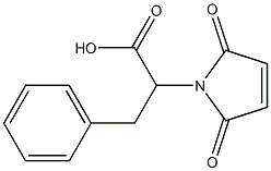 2-(2,5-二氧代-2,5-二氢-1H-吡咯-1-基)-3-苯基丙酸 结构式