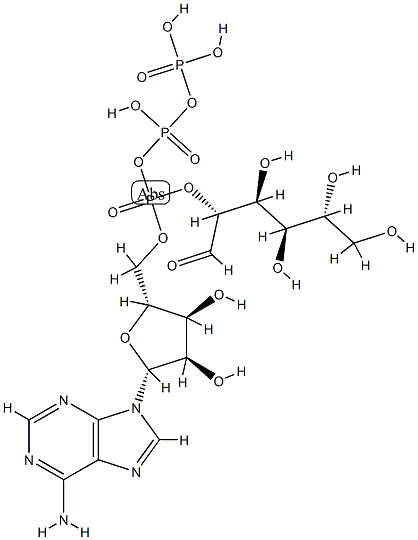 P(1)-(adenosine-5')-P(3)-(glucose-6)triphosphate 结构式