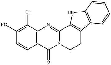 Indolo[2,3:3,4]pyrido[2,1-b]quinazolin-5(7H)-one,  8,13-dihydro-1,2-dihydroxy- 结构式