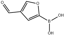 4-甲酰基呋喃-2-硼酸 结构式