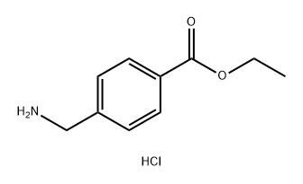 4-(氨基甲基)-苯甲酸乙基酯盐酸盐 结构式