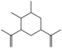 1β,2α-Dimethyl-3α,5β-bis(1-methylethenyl)cyclohexane 结构式