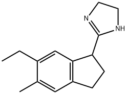 1H-Imidazole,2-(6-ethyl-2,3-dihydro-5-methyl-1H-inden-1-yl)-4,5-dihydro-(9CI) 结构式
