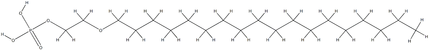 硬脂醇聚醚-2 磷酸酯 结构式