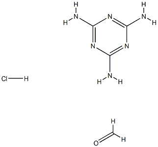 甲醛聚三聚氰胺盐酸盐 结构式