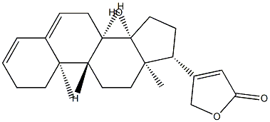 14-Hydroxycarda-3,5,20(22)-trienolide 结构式