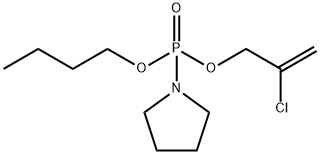 (2-Chloroallyl)butyl=1-pyrrolidinylphosphonate 结构式