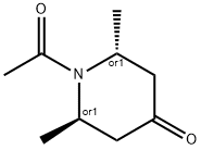 4-Piperidinone, 1-acetyl-2,6-dimethyl-, (2R,6R)-rel- (9CI) 结构式