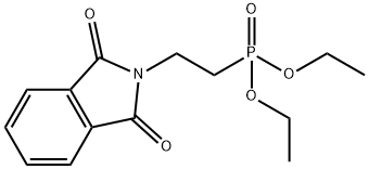 [2-(1,3-二氢-1,3-二氧代-2H-异吲哚-2-基)乙基]膦酸二乙酯 结构式