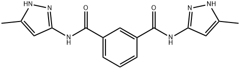 1,3-‘苯二甲酰胺'、N1-‘N3-'双'(5-‘甲基-‘1H-'吡唑-‘3-'基)- 结构式