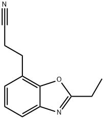 7-Benzoxazolepropanenitrile,2-ethyl-(9CI) 结构式