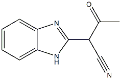 1H-Benzimidazole-2-acetonitrile,alpha-acetyl-(9CI) 结构式