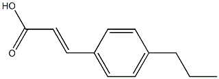 (E)-3-(4-propylphenyl)acrylic acid 结构式