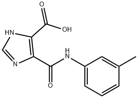 1H-Imidazole-4-carboxylicacid,5-[[(3-methylphenyl)amino]carbonyl]-(9CI) 结构式
