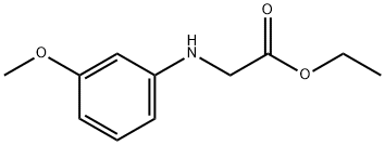 (3-甲氧基苯基)甘氨酸乙酯 结构式