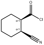Cyclohexanecarbonyl chloride, 2-cyano-, (1R,2S)-rel- (9CI) 结构式