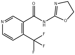 3-Pyridinecarboxamide,N-(4,5-dihydro-2-oxazolyl)-4-(trifluoromethyl)-(9CI) 结构式