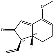 2H-Inden-2-one,1-ethenyl-1,6,7,7a-tetrahydro-4-methoxy-,(1R,7aR)-rel-(9CI) 结构式