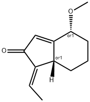 2H-Inden-2-one,1-ethylidene-1,4,5,6,7,7a-hexahydro-4-methoxy-,(1E,4R,7aS)-rel-(9CI) 结构式