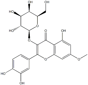 鼠李亭 3-半乳糖苷 结构式