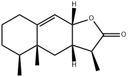 (3S)-3aβ,4,4a,5,6,7,8,9aβ-Octahydro-3β,4aβ,5β-trimethylnaphtho[2,3-b]furan-2(3H)-one 结构式