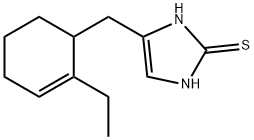 2H-Imidazole-2-thione,4-[(2-ethyl-2-cyclohexen-1-yl)methyl]-1,3-dihydro-(9CI) 结构式