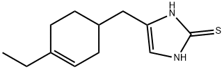 2H-Imidazole-2-thione,4-[(4-ethyl-3-cyclohexen-1-yl)methyl]-1,3-dihydro-(9CI) 结构式