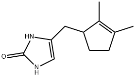 2H-Imidazol-2-one,4-[(2,3-dimethyl-2-cyclopenten-1-yl)methyl]-1,3-dihydro-(9CI) 结构式