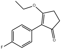 2-Cyclopenten-1-one,3-ethoxy-2-(4-fluorophenyl)-(9CI) 结构式