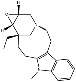 (1AR,13S,13AS)-13-ETHYL-1A,4,5,10,11,12,13,13A-OCTAHYDRO-10-METHYL-2H-3,13-METHANOOXIRENO[9,10]AZACYCLOUNDECINO[5,4-B]INDOLE 结构式