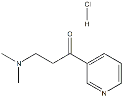 1-Propanone,3-(dimethylamino)-1-(3-pyridinyl)-, hydrochloride (1:1) 结构式