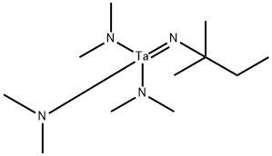 叔戊酯亚氨基三(二甲氨基)钽(V) 结构式