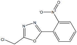2-(chloromethyl)-5-(2-nitrophenyl)-1,3,4-oxadiazole 结构式
