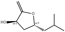 3-Furanol, tetrahydro-2-methylene-5-(2-methylpropyl)-, (3R,5R)-rel- (9CI) 结构式