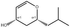 2H-Pyran-4-ol, 3,4-dihydro-2-(2-methylpropyl)-, (2R,4S)-rel- (9CI) 结构式