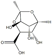 L-glycero-D-manno-7-Octulo-7,4-furanosonic acid, 2,7-anhydro-8-deoxy-, (7R)- (9CI) 结构式