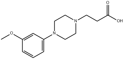 3-(4-(3-甲氧基苯基)哌嗪-1-基)丙酸 结构式