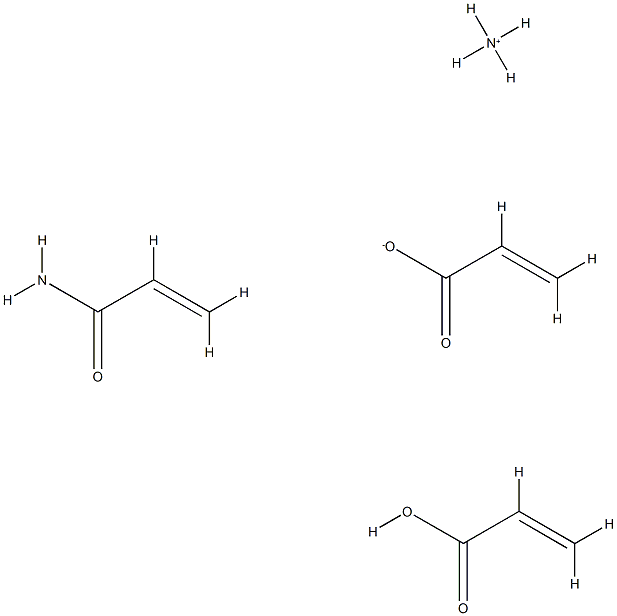 2-Propenoic acid, polymer with ammonium 2-propenoate and 2-propenamide 结构式