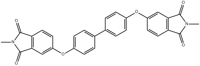 5,5'-((1,1'-Biphenyl)-4,4'-diylbis(oxy))bis(2-methyl-1H-isoindole-1,3(2H)-dione 结构式