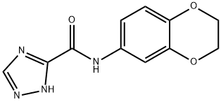 1H-1,2,4-Triazole-3-carboxamide,N-(2,3-dihydro-1,4-benzodioxin-6-yl)-(9CI) 结构式