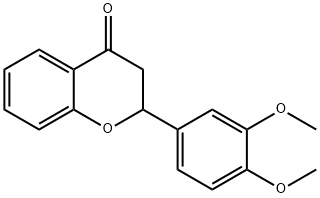 3',4'-二甲氧基黄烷酮 结构式