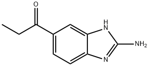 1-Propanone,1-(2-amino-1H-benzimidazol-5-yl)-(9CI) 结构式