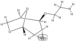 beta-D-Mannopyranose, 4-O-(2-aminoethyl)-1,6:2,3-dianhydro- (9CI) 结构式